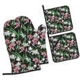 thumbnail image 1 of Naloa Lilies Flowers Oven Mitts and Pot Holders 4 pcs Set, Cooking Baking Grilling Kitchen Oven Glove for Cooking, 1 of 6