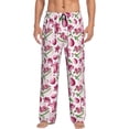 thumbnail image 1 of Naloa Lilies Flowers Pajama Pants Men, PJ Bottoms, Sleep & Lounge Pants-Large, 1 of 6