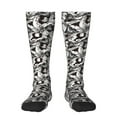 thumbnail image 1 of Naloa Lilies Flowers Thigh High Socks Extra Long Stretchy Sock Women Over Knee High Opaque Stocking Daily Wear, 1 of 6