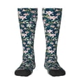 thumbnail image 1 of Naloa Lilies Flowers Thigh High Socks Extra Long Stretchy Sock Women Over Knee High Opaque Stocking Daily Wear, 1 of 6