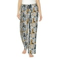 thumbnail image 1 of Naloa Llama and Cactus1 Print Women’s Ultra-Soft Comfy Pajama Lounge Pants with Pockets & Drawstring, 1 of 8
