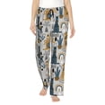 thumbnail image 1 of Naloa Llama and Cactus1 Print Women’s Ultra-Soft Comfy Pajama Lounge Pants with Pockets & Drawstring, 1 of 8