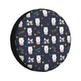 thumbnail image 1 of Naloa Llamas 1 PVC Leather Spare Tire Wheel Cover for Car Truck SUV Camper Trailer Universal Fit many size14 inch, 1 of 6