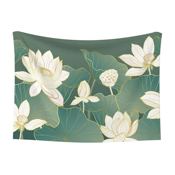 Naloa Lotus Golden Line Dog Blanket, 3 Sizes Cat Blanket for Indoor Cats Large Medium Small Dog Gifts-Small