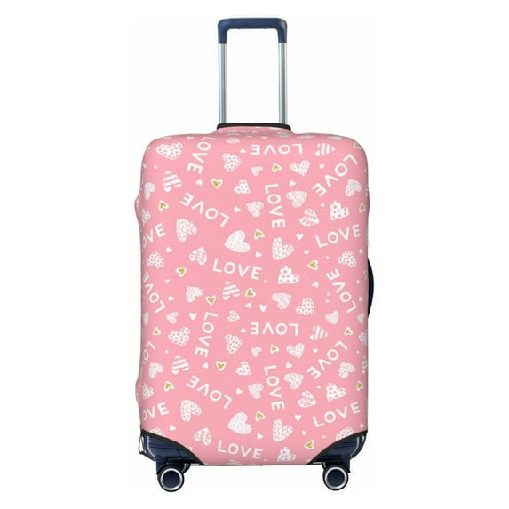 Naloa Love Elastic Suitcase Protector, Travel Suitcase Protector Cover Fits 18-32in Suitcase - X-Large