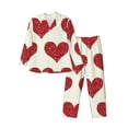 thumbnail image 1 of Naloa Love Men’s Pajamas Set - Long Sleeve Button Down Sleep Shirt and Pajama Bottoms Sleepwear Set-XX-Large, 1 of 7