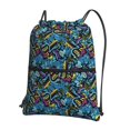 thumbnail image 1 of Naloa Love Music Drawstring Backpack String Bag Cinch Water Resistant for Gym Shopping Sport Yoga, 1 of 6