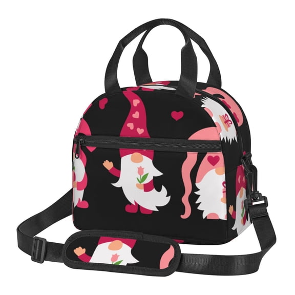 Naloa Love You Mom Print Lunch Bag for Women & Men Insulated Lunch Box or Cooler Lunch Tote Bags for Work, Travel, Outdoor