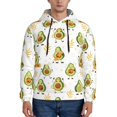 thumbnail image 1 of Naloa Lovely Avocado Men's Casual Hooded Collar Drawstring Hoodies Pullover Sweatshirts Casual Long Sleeve Shirts-XX-Large, 1 of 7