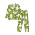 thumbnail image 1 of Naloa Lovely Chickens Men’s Pajamas Set - Long Sleeve Button Down Sleep Shirt and Pajama Bottoms Sleepwear Set-Medium, 1 of 7