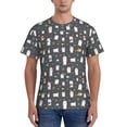 thumbnail image 1 of Naloa Lovely Penguin Men's T-Shirt Sport T-shirt Men's Basic Tee Casual Men's Shirt, Round Neck, Short Sleeves - Small, 1 of 5