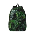 thumbnail image 1 of Naloa Lush Foliage Green Plant Canvas Backpack for Men Women Rucksack Casual Travel Daypack College Tote Satchel Bookbag for Teens-Medium, 1 of 7