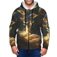 thumbnail image 1 of Naloa Magical Tarot Reading Men’s Hoodies, Zip up Hoodie, Sweatshirts,Hoodies for Men Sizes S-3XL-Small, 1 of 5
