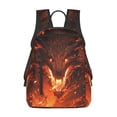 thumbnail image 1 of Naloa Magma Fire Black Dragon Print Lightweight DayBackpack Suitable for school, work, shopping, travel, etc., 1 of 1
