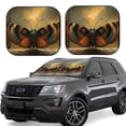 thumbnail image 1 of Naloa Majestic Butterfly Sunset Print 2-Piece Windshield Sunshade,Foldable Car Front Window Sun Shades,for Most Sedans SUV Truck-Large, 1 of 6