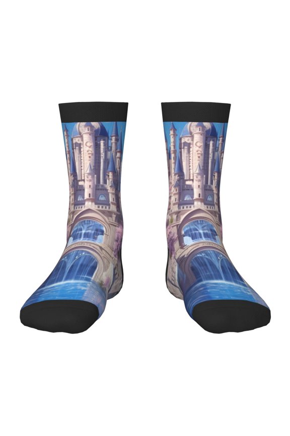 Majestic Fantasy Castle Kids Socks Unisex Kids and Toddlers' Crew Socks, ,1 Pairs