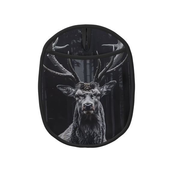 Naloa Majestic Forest Stag Silicone Pot Holders, Oven Mitts Heat Resistant Hot Pads, Non Slip Pot Holder for Kitchen Baking and Cooking 9.4 x 7.5 Inches
