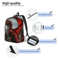 thumbnail image 1 of Naloa Majestic Red Dragon Print Durable Canvas College Rucksack,Laptop Excursion Backpack,Travel Notebook School Backpack,Bookbag For Men Women, 1 of 5