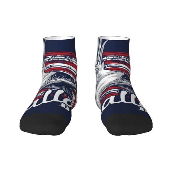 Naloa Mallard Duck With American Flag Ankle Socks for Women Non Slip Socks No Show Socks Classic Low Cut Casual Socks Casual Socks