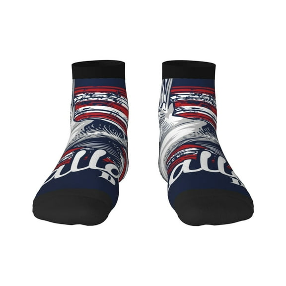 Naloa Mallard Duck With American Flag Ankle Socks for Women Non Slip Socks No Show Socks Classic Low Cut Casual Socks Casual Socks