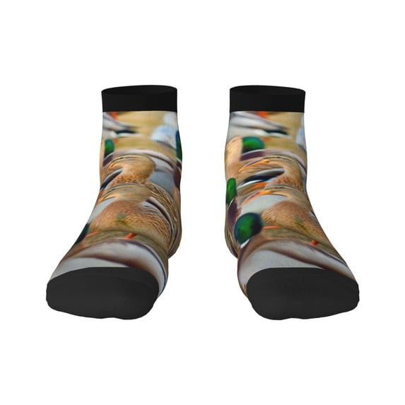 Naloa Mallard Ducks Ankle Socks for Women Non Slip Socks No Show Socks Classic Low Cut Casual Socks Casual Socks