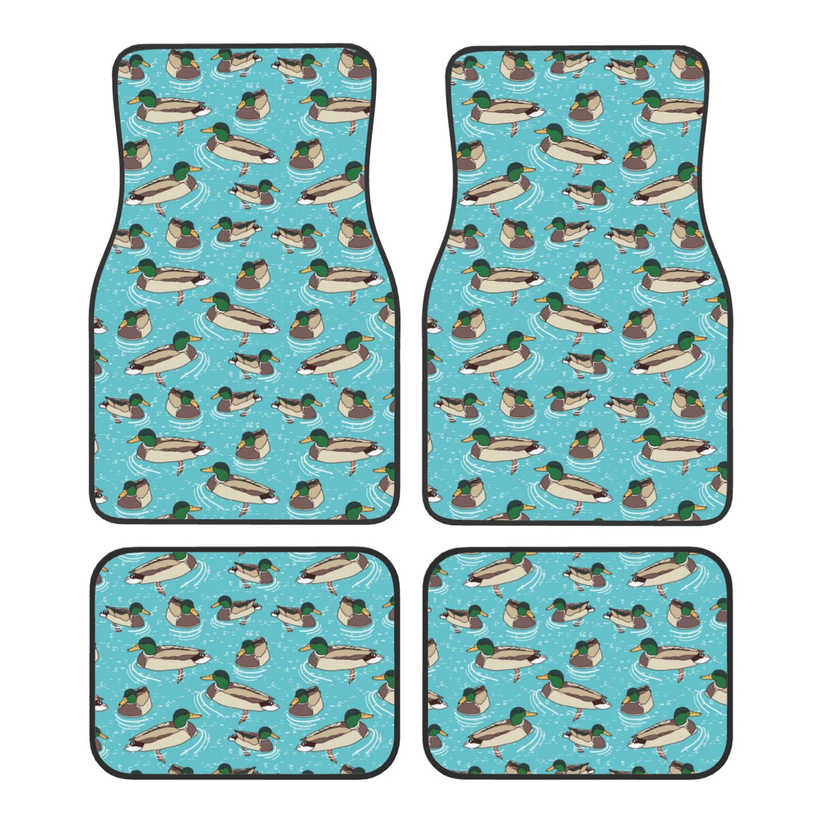Naloa Mallard Ducks Swimming In The Lake Car Foot Mat Set of 4 Pieces ...