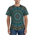 thumbnail image 1 of Naloa Mandala Men's T-Shirt Sport T-shirt Men's Basic Tee Casual Men's Shirt, Round Neck, Short Sleeves - Small, 1 of 5
