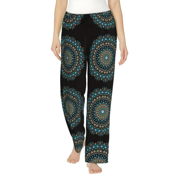 Naloa Mandala Pajamas Pants for Women, Lounge for Women,Women’s Pajama Lounge Pants-X-Large