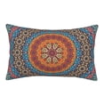 thumbnail image 1 of Naloa Mandala Pillowcase, Throw Pillowcase, Wrinkle-Free, Stain-Resistant with Hidden Zipper for Bedroom Sofa - 20"x30", 1 of 9