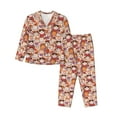 thumbnail image 1 of Naloa Maneki-Neko Cats Pajamas for Women Set, Womens Pajama Sets, Lounge Sets for Women, 2pjs for Women-Small, 1 of 7