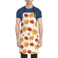 thumbnail image 1 of Naloa Maple Leaf Apron Kitchen Aprons with Pockets for Women Men Chef, 1 of 8