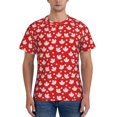 thumbnail image 1 of Naloa Maple Leaves Men's T-Shirt Sport T-shirt Men's Basic Tee Casual Men's Shirt, Round Neck, Short Sleeves - X-Large, 1 of 5