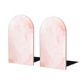 thumbnail image 1 of Naloa Marble Wood Non-Skid Bookend for Shelves,Book Ends for Heavy Books, Book Stand for CDs,1 Pair, 1 of 7