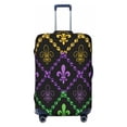 thumbnail image 1 of Naloa Mardi Gra Geometric Elastic Suitcase Protector, Travel Suitcase Protector Cover Fits 18-32in Suitcase - Large, 1 of 9