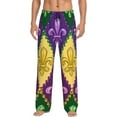thumbnail image 1 of Naloa Mardi Gras4 Pajama Pants Men, PJ Bottoms, Sleep & Lounge Pants-XX-Large, 1 of 6