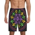 thumbnail image 1 of Naloa Mardi Gras5 Men's Short Pajama Pants, Lounge Comfort Shorts with Elasticized Waistband and Side Pockets - XX-Large, 1 of 9