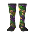 thumbnail image 1 of Naloa Mardi Gras7 Thigh High Socks Extra Long Stretchy Sock Women Over Knee High Opaque Stocking Daily Wear, 1 of 6