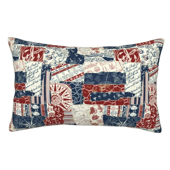 Naloa Marine Sailing Pillow Covers, Throw Pillow Case Cushion Covers,Cushion for Bedroom,Couch,Home-16"x24"