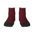 thumbnail image 1 of Naloa Maroon Ankle Socks for Women Non Slip Socks No Show Socks Classic Low Cut Casual Socks Casual Socks, 1 of 7