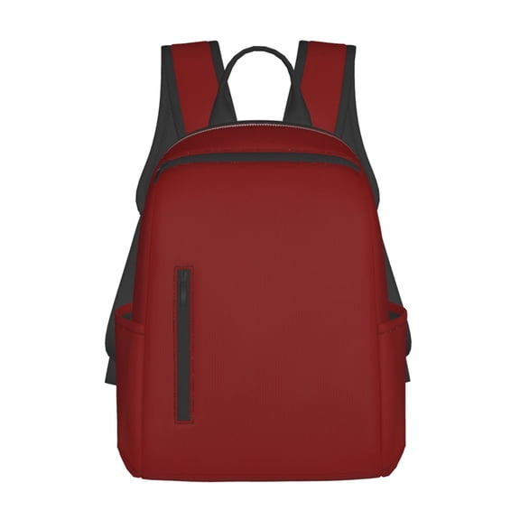 Naloa Maroon Print Lightweight DayBackpack Suitable for school, work, shopping, travel, etc.