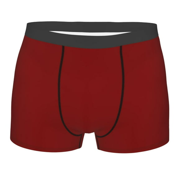 Naloa Maroon Print Mens Underwear - Boxers for Men, Classic Briefs for Men