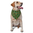 thumbnail image 1 of Naloa Mask And Palm Leaves Dog Bandanas 1PC Washable Triangle Dog Scarfs Premium Durable Fabric, for Small Medium Large Dogs and Cats, 1 of 6