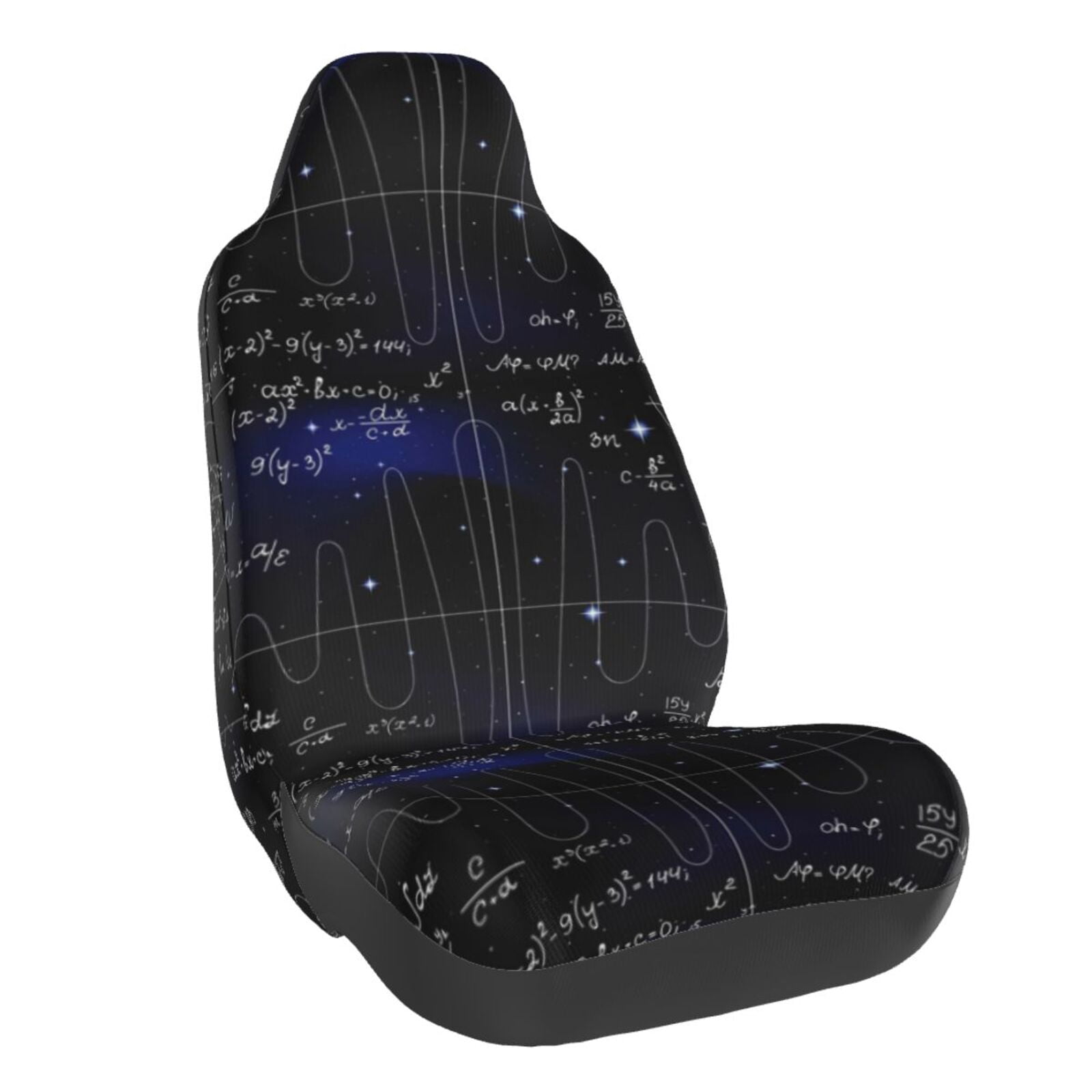 Naloa Mathematica Science Car Seat Covers Universal Front Seat Coves for Car Accessories ,Padded Car Covers for Automotive, SUV, Truck, and Van