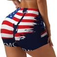 thumbnail image 1 of Naloa Memorial Day Biker Shorts for Women Seamless Scrunch Short Women’s Yoga Shorts for Gym Running Sport Shorts-XX-Large, 1 of 8