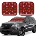 thumbnail image 1 of Naloa Merry Christmas 2 Piece Foldable Car Sun Shades, Car Windshield Sunshade, Front Window Sunshade for Car, Truck, SUV - Small, 1 of 7