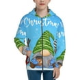 thumbnail image 1 of Naloa Merry Christmas Gnome Teenage Zipper Hoodie, Long Sleeve Zip Up Hoodies Casual Jackets Tops for 7-12 Years-Medium, 1 of 6