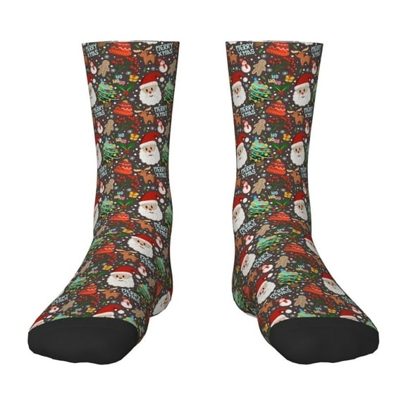 Naloa Merry Christmas Kids Socks Unisex Kids and Toddlers' Crew Socks, ,1 Pairs