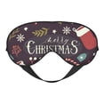 thumbnail image 1 of Naloa Merry Christmas Print Sleep Mask for Sleeper, Light Blocking Sleeping Eye Mask for Women Men, Eye Shade with Adjustable Strap for Travel, Nap,Meditation, 1 of 1