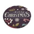 thumbnail image 1 of Naloa Merry Christmas Round Bar Stool Cushion Cover 12-14 inch, Fits Kitchen, Office, Restaurant Chairs - 13 inch, 1 of 7