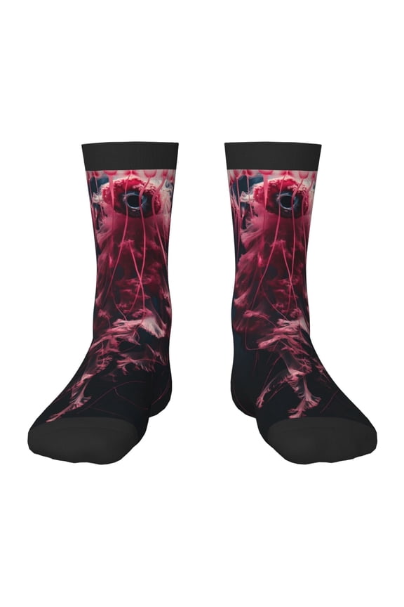 Mesmerizing Pink Jellyfish Kids Socks Unisex Kids and Toddlers' Crew Socks, ,1 Pairs